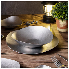 Willa Stainless Steel Plates, Metal 304 Dinner Dishes, Special