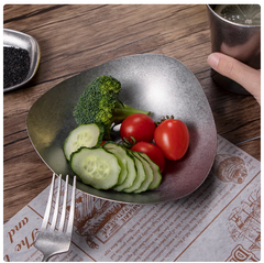 Willa Stainless Steel Plates, Metal 304 Dinner Dishes, Special